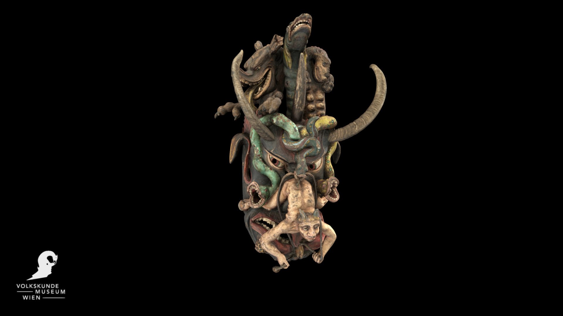 Maske ÖMV 25.003 — Sketchfab embed 3D viewer