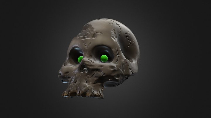 VR Skull_Sculpt 3D Model