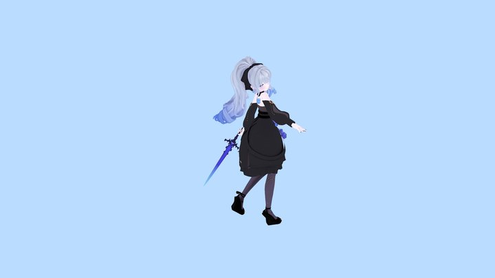 Noir_Female Warrior 3D Model