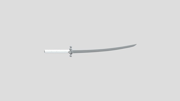 Mahoraga Wheel Katana 3D Model