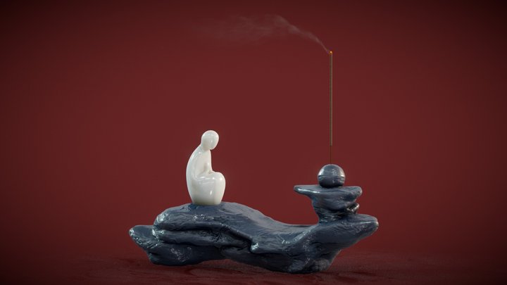 Marble Incense Burner – Modello 3D gratuito STL