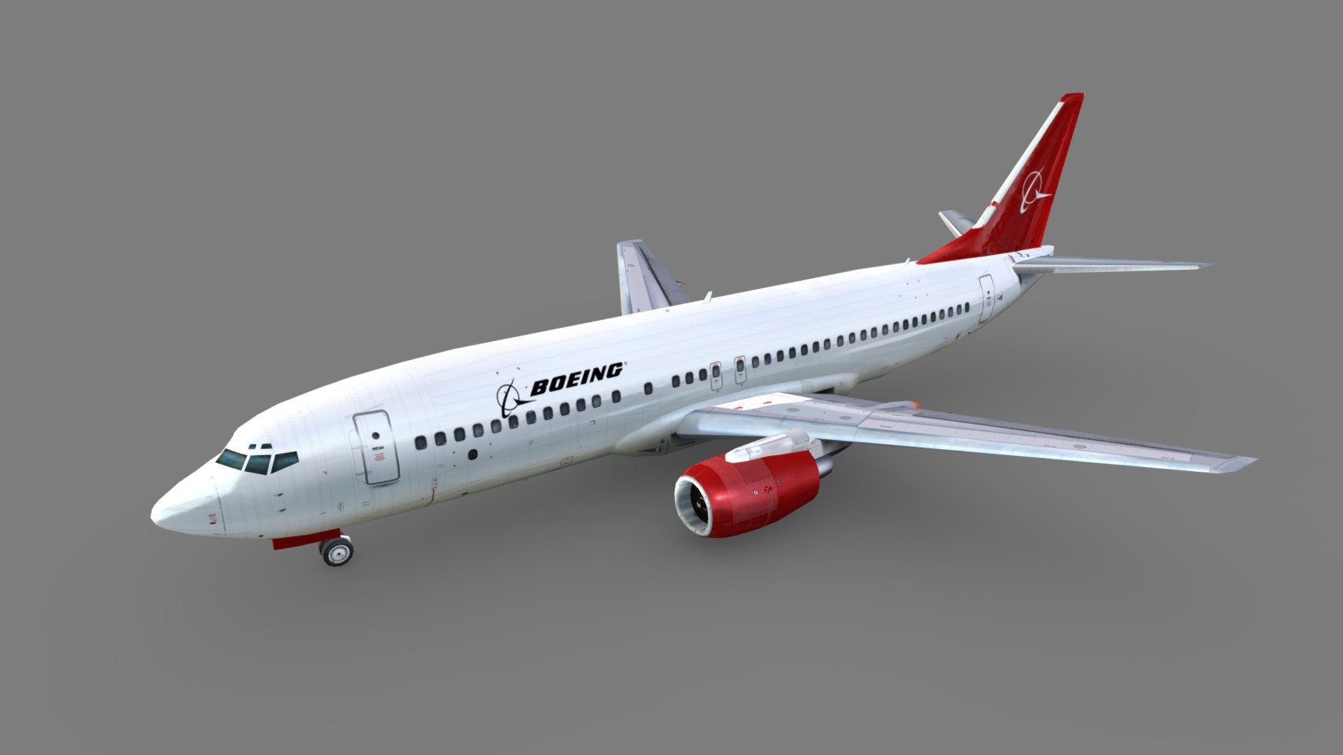 Boeing 737-400 B734 static lowpoly - Buy Royalty Free 3D model by ...