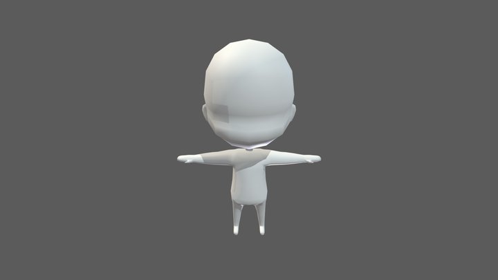 Chibi Character (Low Poly) 3D Model