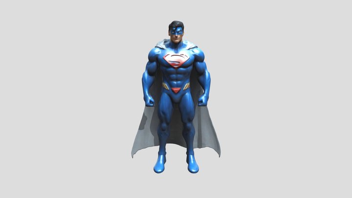 a super men t shape model of 2025 new super man 3D Model