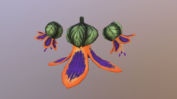 Avatar Torso Floral Body 3D Model