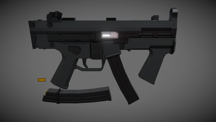 Submachine-gun 3D models - Sketchfab