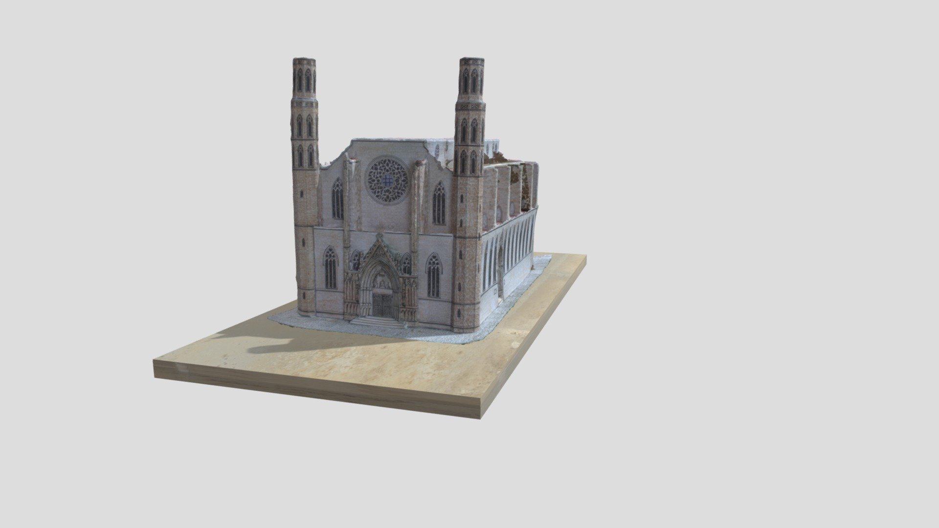 Basílica de Santa María del Mar - Download Free 3D model by victro4444  [2c18b12] - Sketchfab