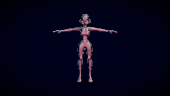 Female body base 3D Model