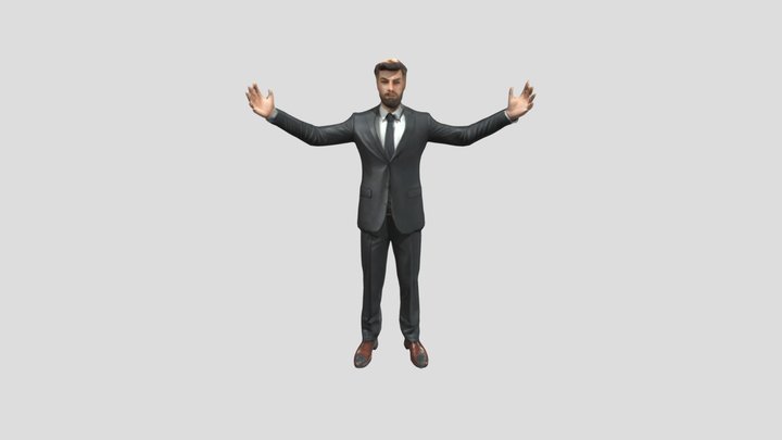 Business Gesture, t pose 3D Model