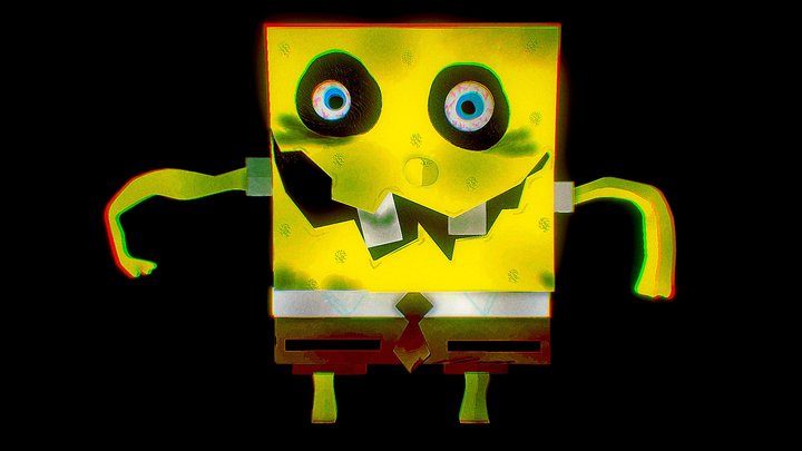 Creepy Sponge 3D Model