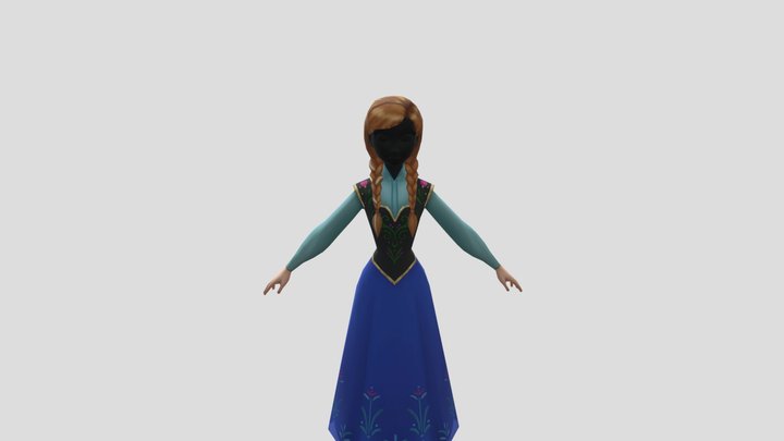 Anna frozen free fall