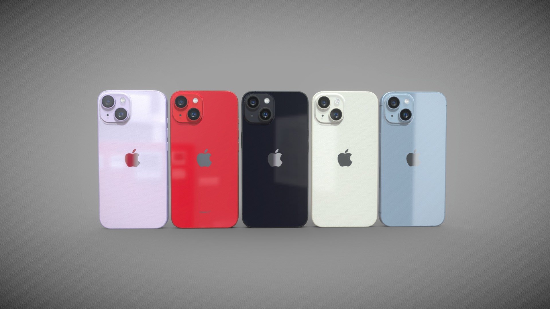 Apple iPhone 14 all colors - Buy Royalty Free 3D model by madMIX ...