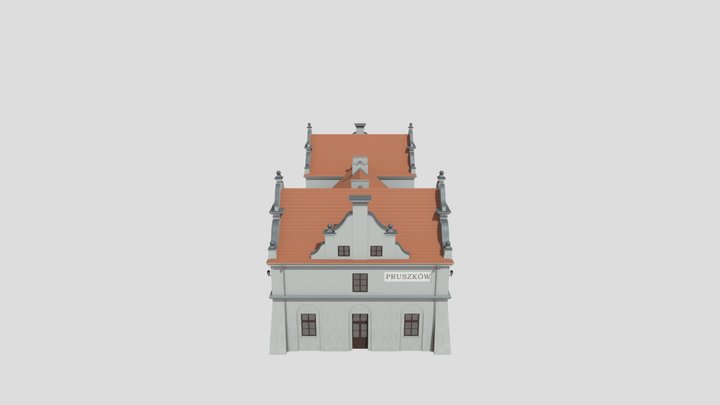 Pruszków station building 3D Model