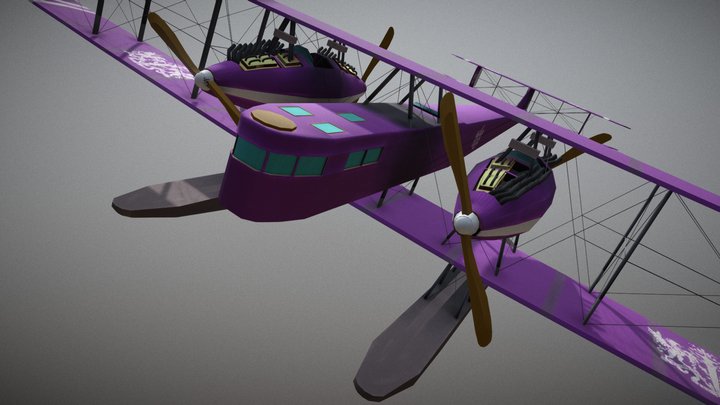 Zeppelin-Staaken Type 8301 Seaplane (Stylized) 3D Model