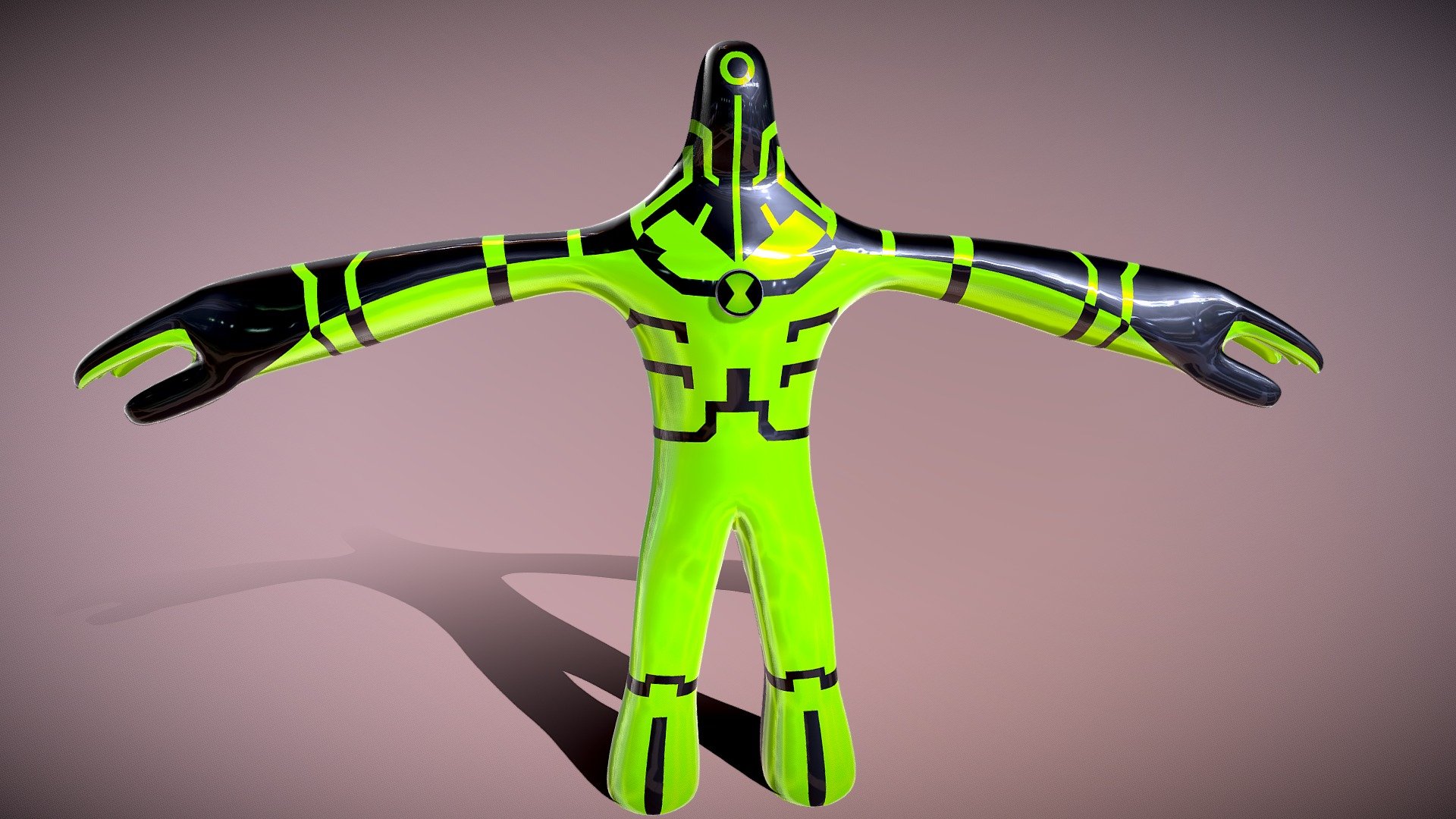 Ultimate Aggergor Ben 10 Ultimate alien 3d Model 3D model rigged