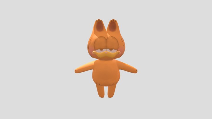 Animal_Crossing_Garfield 3D Model