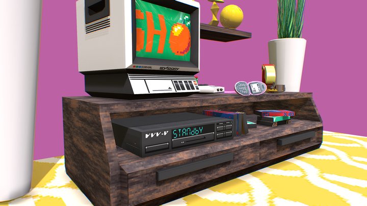 TV Room 3D Model