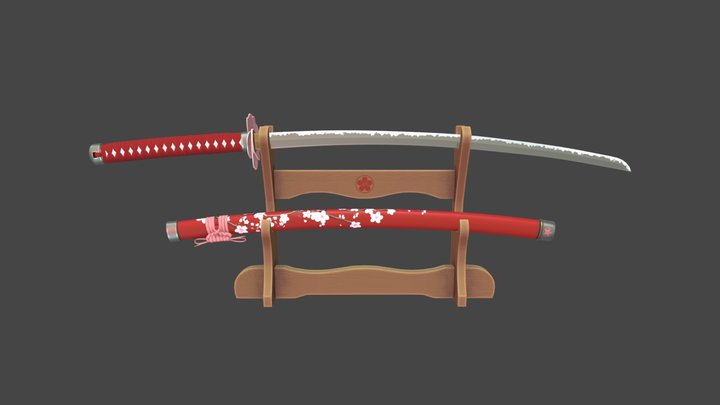 Katana - Sakura 3D Model