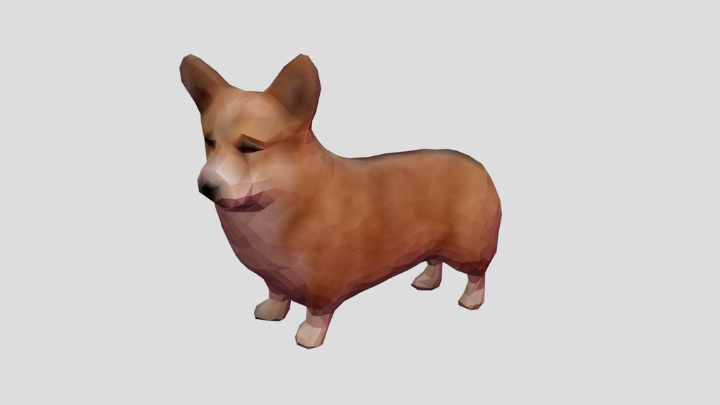 dog sculpt Corgi