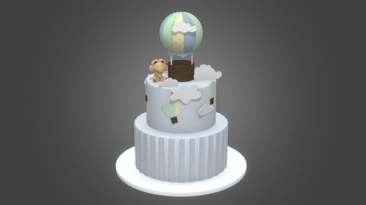 Cake for LEVCHIK 1year 3D Model