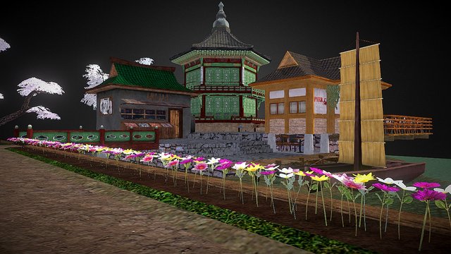 Seoul Cityscene 3D Model