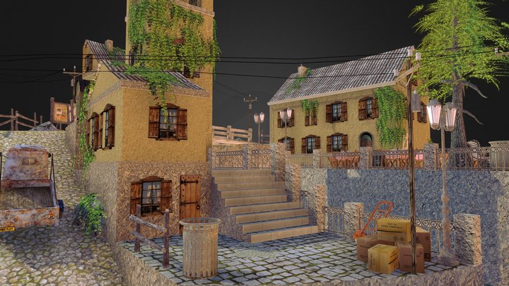 1DAE03_Vermeersch_Keltic_CityScene 3D Model