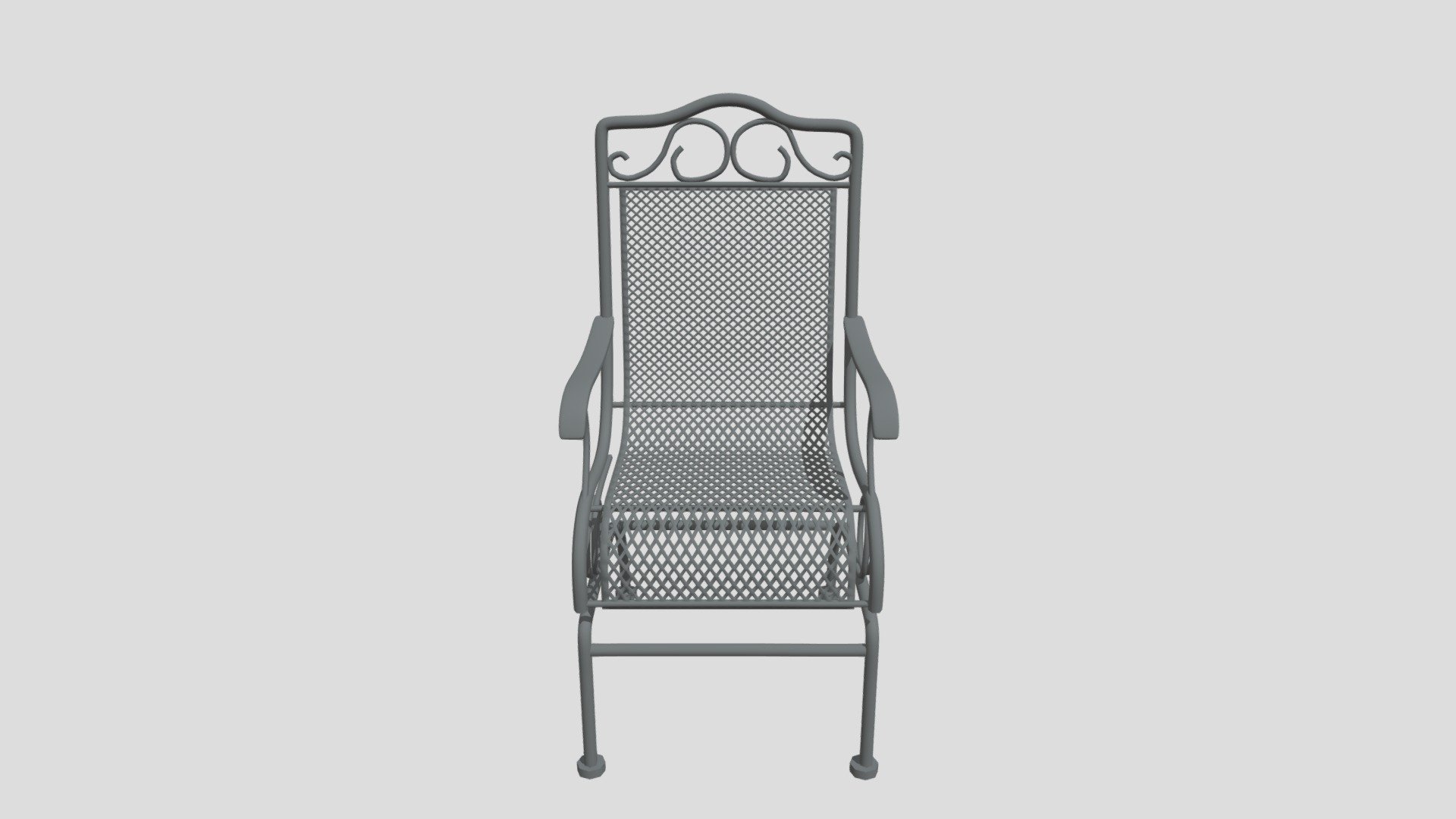 Black deck chair