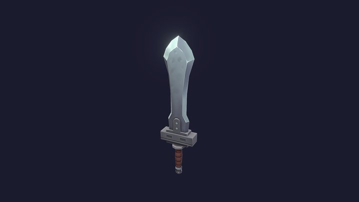 handpainted_Sword 3D Model