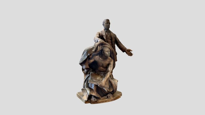 Lifting the Veil Ignorance Statue maquette 3D Model