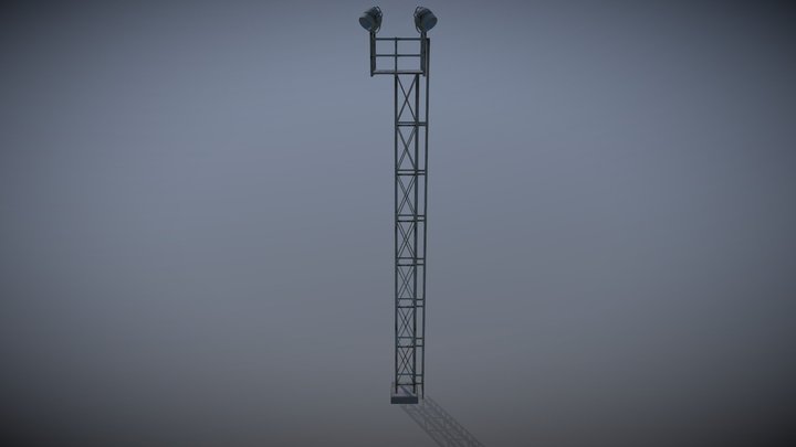 Light Tower Model 3D Model