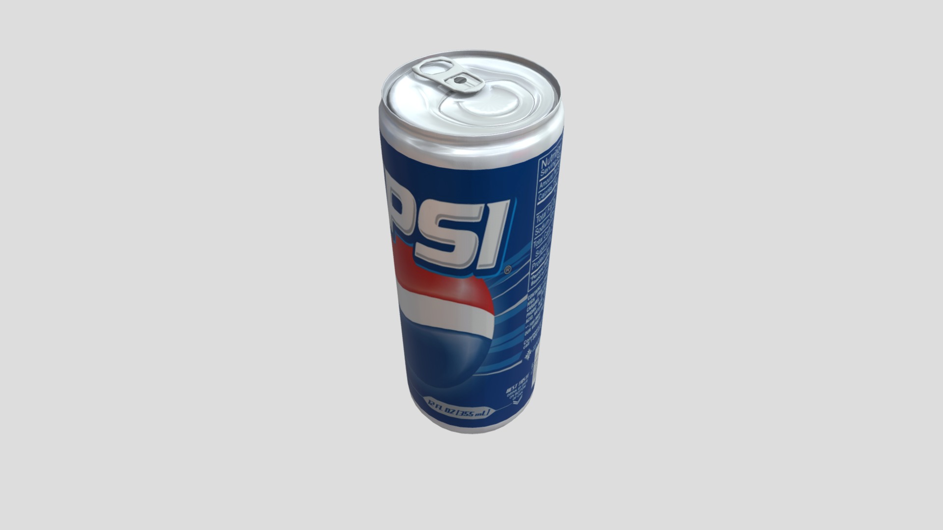 3D model Pepsi Can - This is a 3D model of the Pepsi Can. The 3D model is about a can of soda.