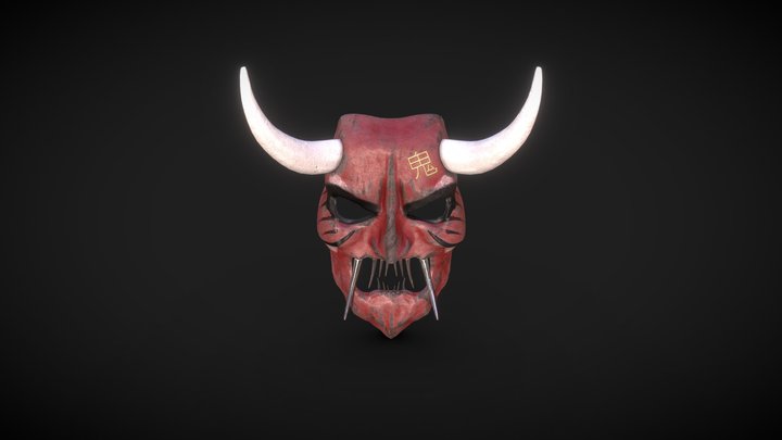 Oni Mask 3D Model