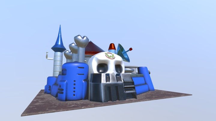 Wily Castle - Mega Man 2 3D Model