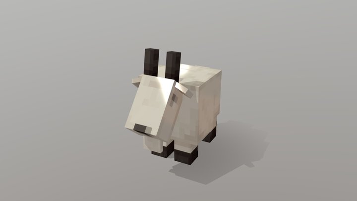 Minecraft Goat 3D Model