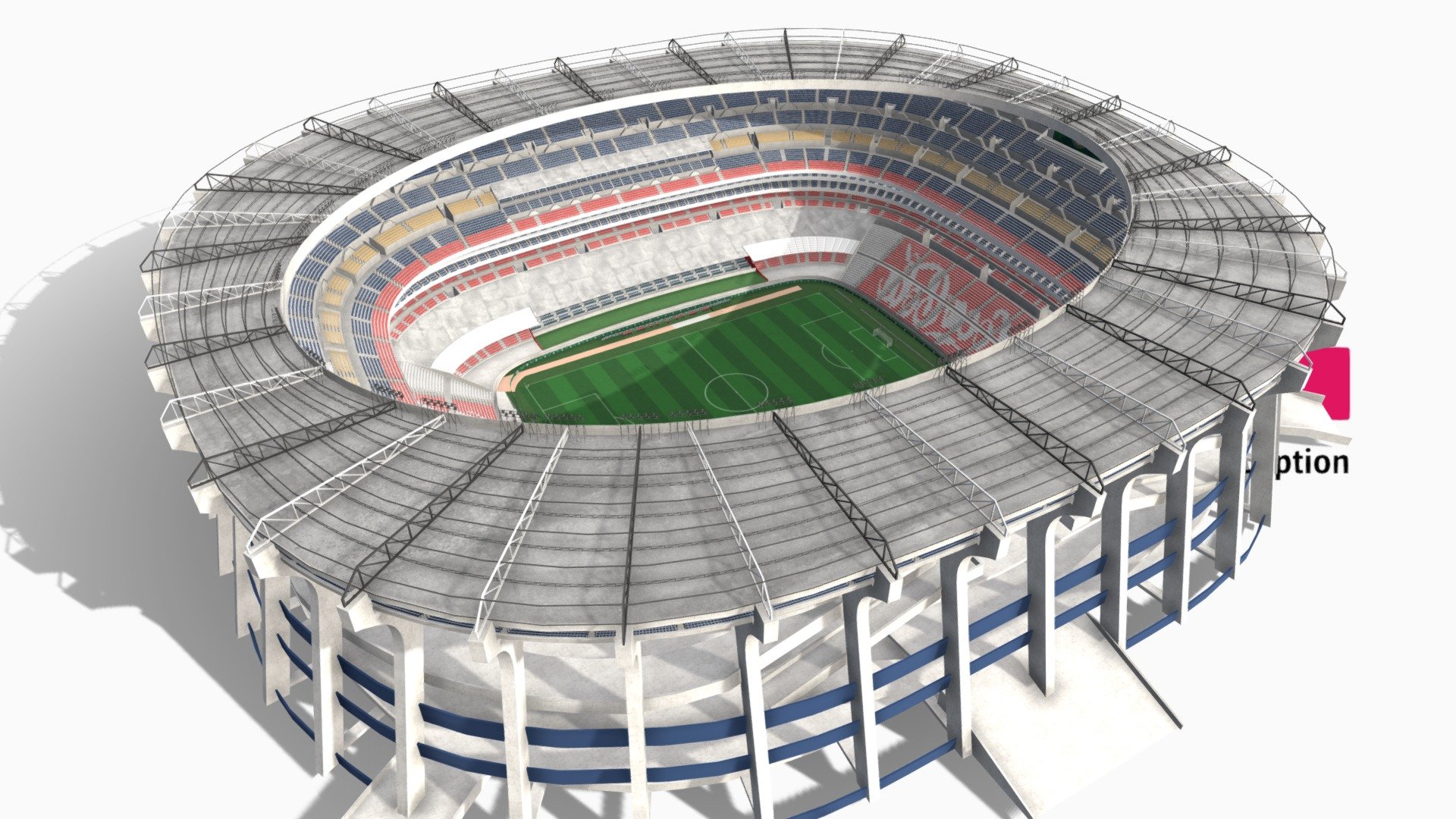 Azteca Stadium - 3D model by 1Quad (@1.Quad) [2c2c160] - Sketchfab