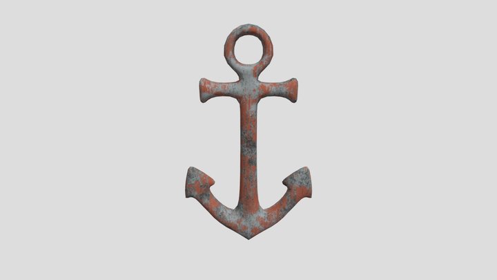 Underwater Anchor 3D Model