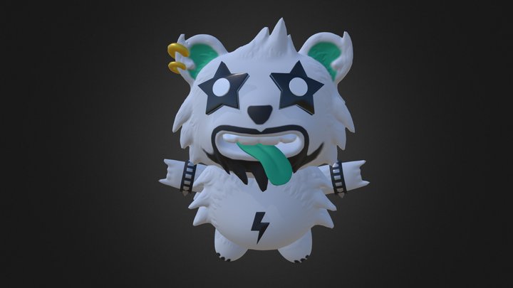 Rock-Panda 3D Model