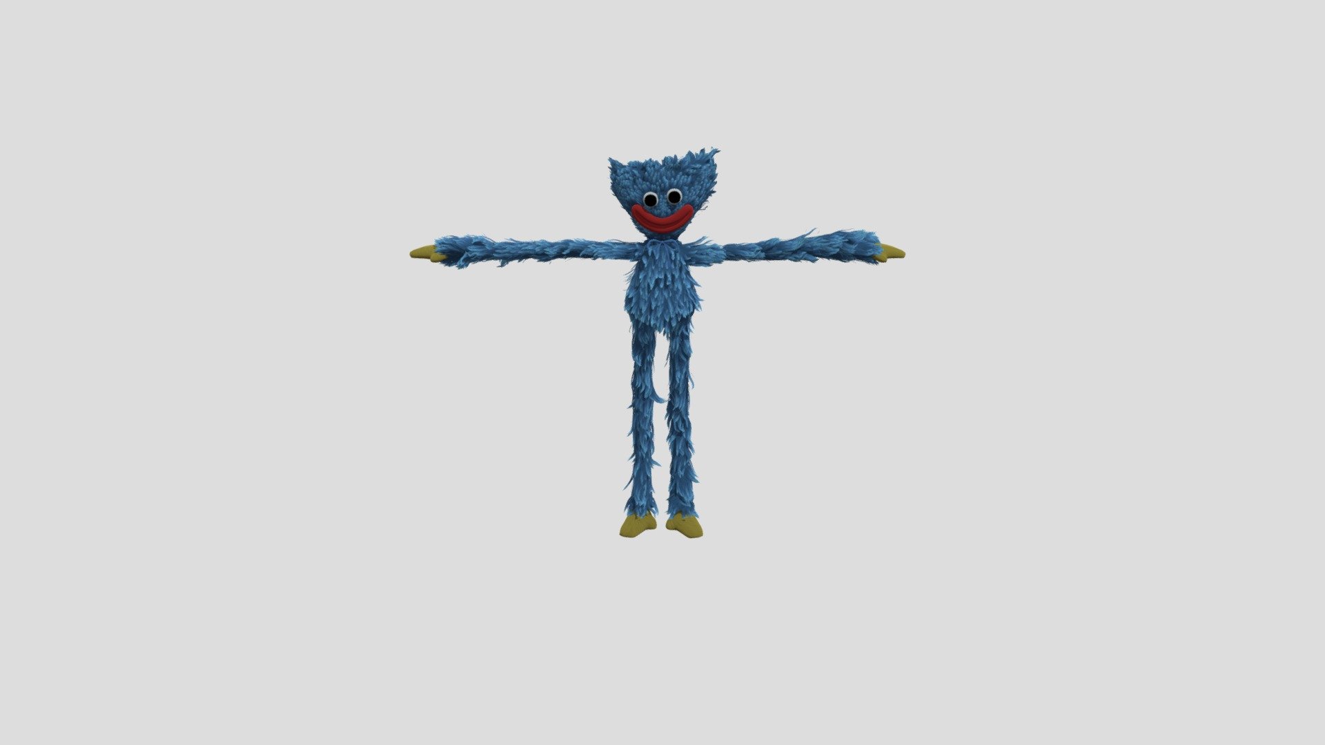 Huggy Wuggy Fully Rigged (.Blend | only smiling) - 3D model by LaziTeto ...