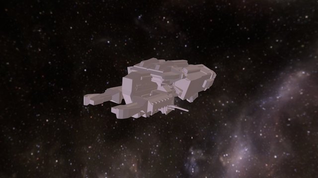 Slaver Ship 2 3D Model