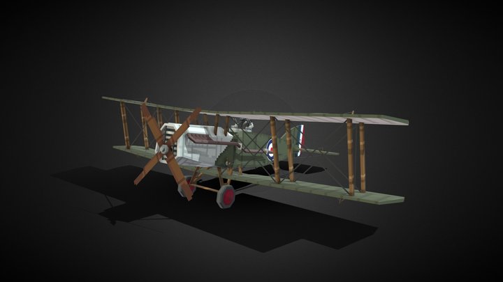 bristol f.2 fighter 3D Model