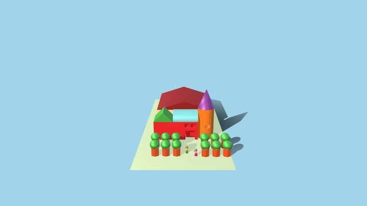 Test Semplice ambiente 3D Model