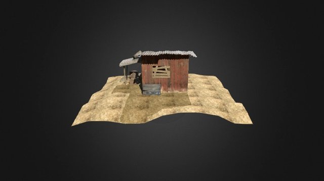 Casa en el desierto 3D Model