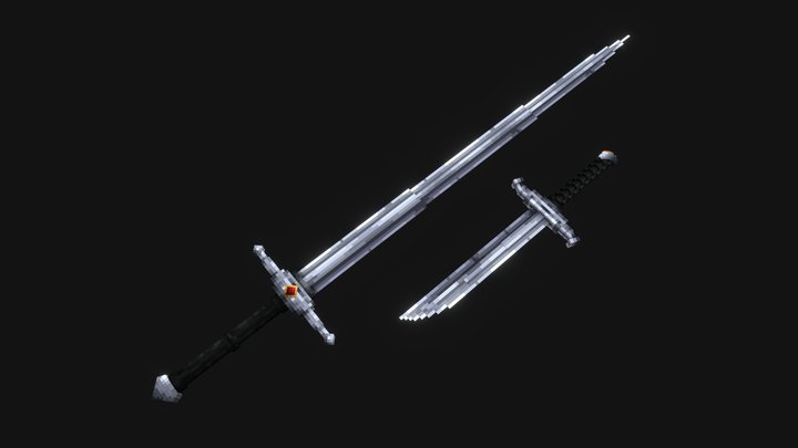 "WG" Sword and Dagger 3D Model