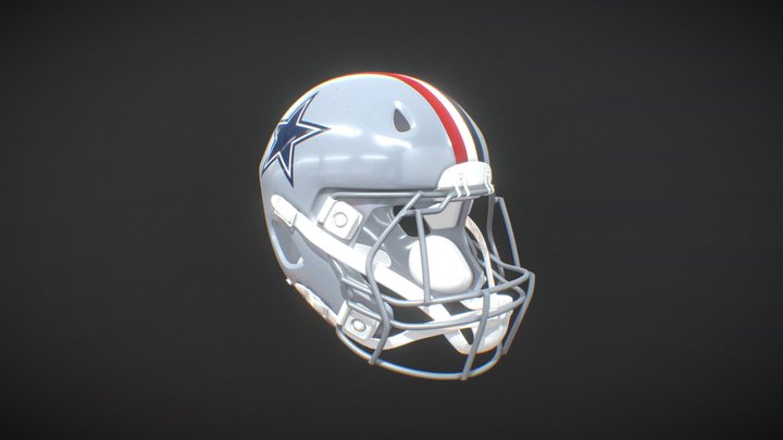 Dallas Cowboys 1976 Bicentennial Helmet 3D Model