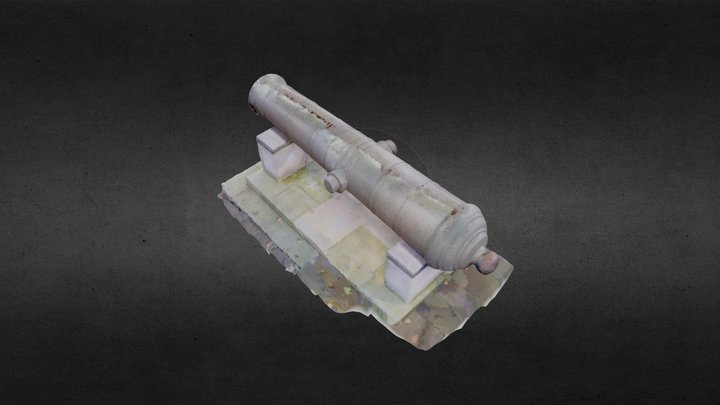 Turkish Bronze Cannon (Dot3D, DPI-10 Kit, Mesh) 3D Model