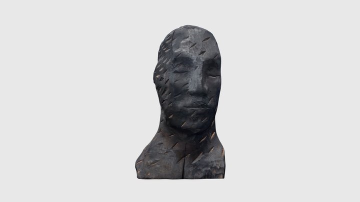 Charred head 3D Model