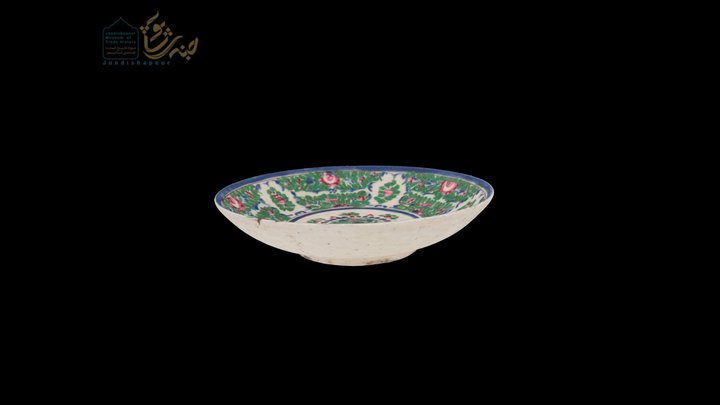 Colorful Decorated Plate 3D Model