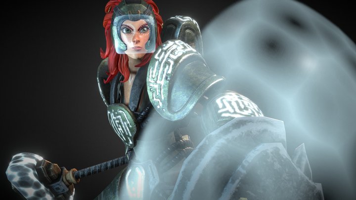 Sandkeeper Cassie (mecha-armor version) 3D Model