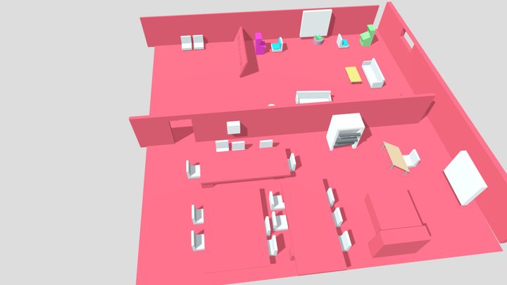 D L fun classroom 3D Model