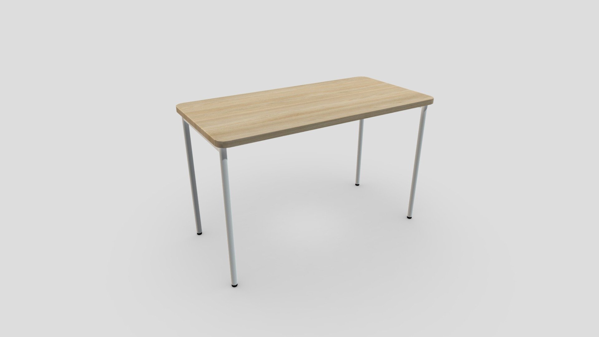 Tio Plain Desk 120cm - Buy Royalty Free 3D model by interior model ...